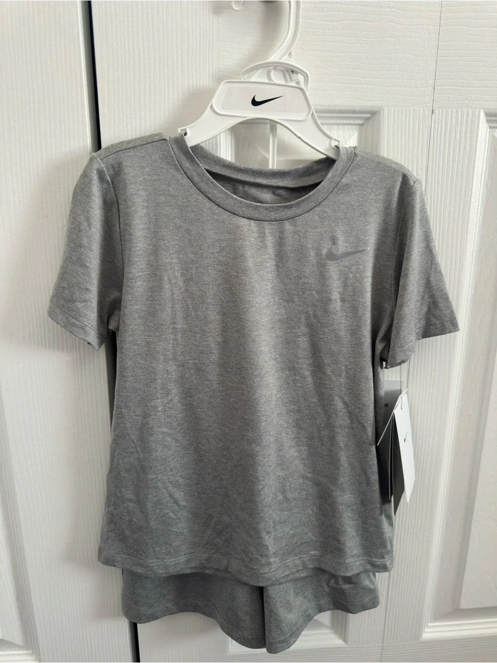 Nike Boys' Gray Heather Tee and Shorts set